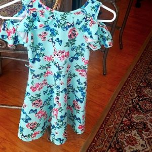 Colorful rose dress 8-11